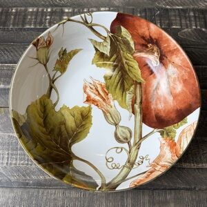 Williams Sonoma Botanical Pumpkin Serving Bowl
